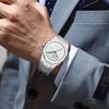 Men Watch Classic Business Arabic Digital Steel Strip Waterproof Luminous Wristwatch
