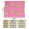 Princess Peach Lovely Flannel Throw Blankets Super Marioo Blanket for Sofa Travel Super Warm Quilt