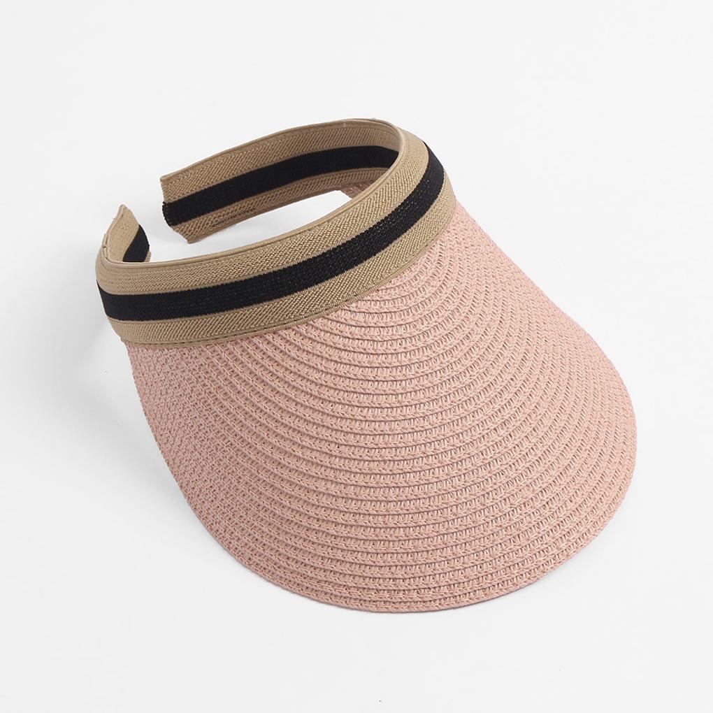 Irene Natural Sun Cap Visor Raffia Rattan Daily Hat