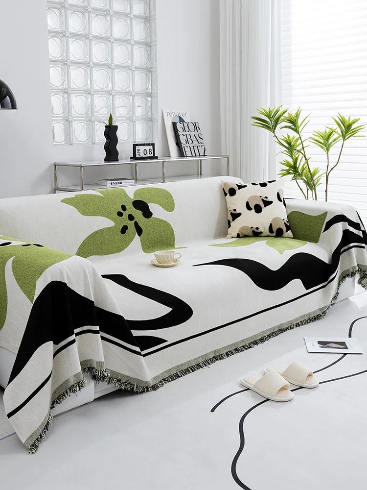 

Двустороннее полотенце для дивана из шенилла, универсальный двухсторонний чехол для дивана с защитой от когтей в гостиной 180x130cm