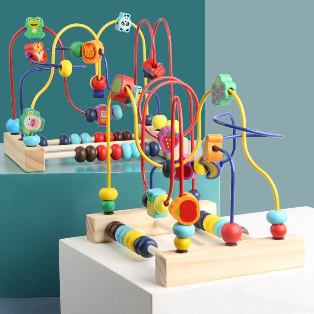 Math Puzzle Bead Maze Colorful Animals Early Education Toys Educational Toys  Baby Toddler