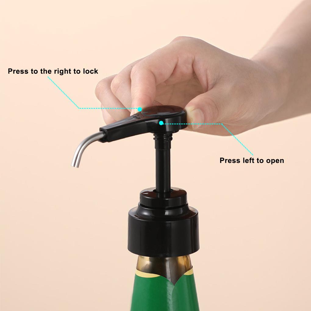 Kitchen Household Oil Sprayer Sauce Bottle Stopper Nozzle Squeeze Dispenser Pump