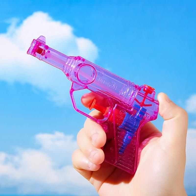 5Pcs Mini Candy Color Portable Kids Transparent Small Water Rifle Water Gun Squirt Toys Summer Children'S Gifts