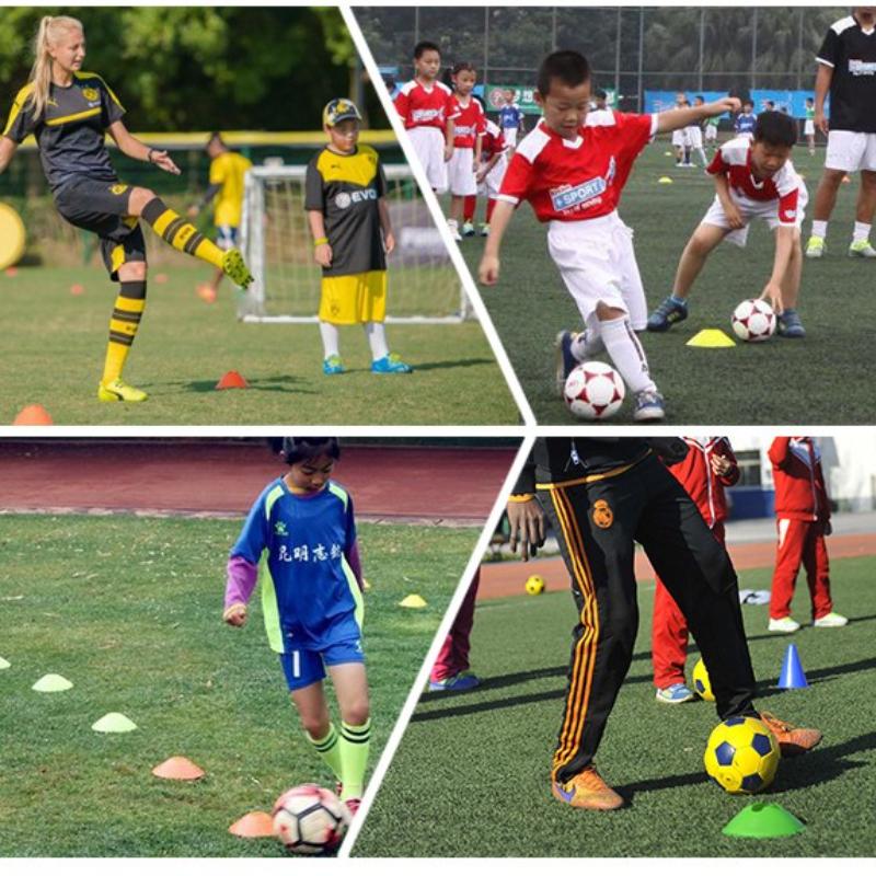 10-52pcs Logo Disc Thickened Logo Disc Football Training Equipment Basketball Obstacle Logo Cone Obstacle Pile Ice Cream Barrel