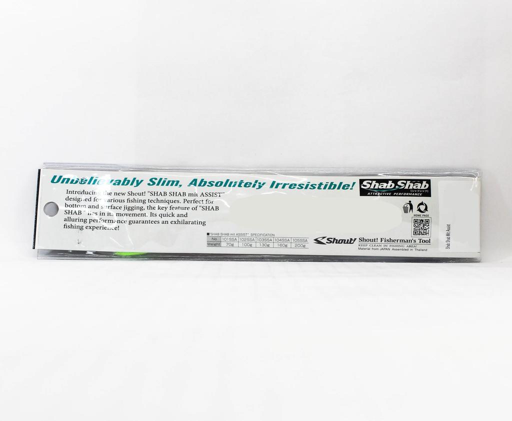 Shout 105-SSA Metal Jig Shab Shab Mit Assist 200 grams 176 (6280)