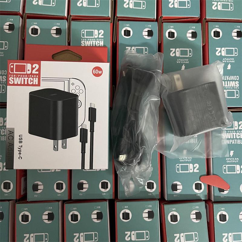 

Зарядное устройство PD для Switch 2: 60-ваттный адаптер питания для быстрой зарядки портативной игровой консоли NS2