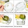 5pcs Silicone Jar Gasket Replacement Rings Airtight Rubber Seals for Glass Clip Top Canning Jars Storage Containers Leakproof1