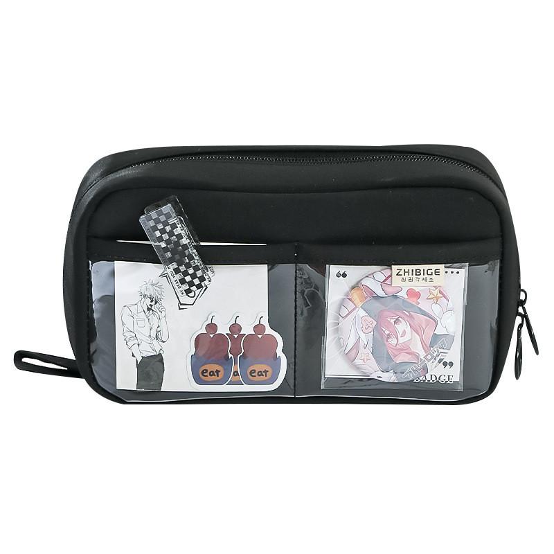 Canvas Pencil Case Large Capacity Durable School Supplies For Students