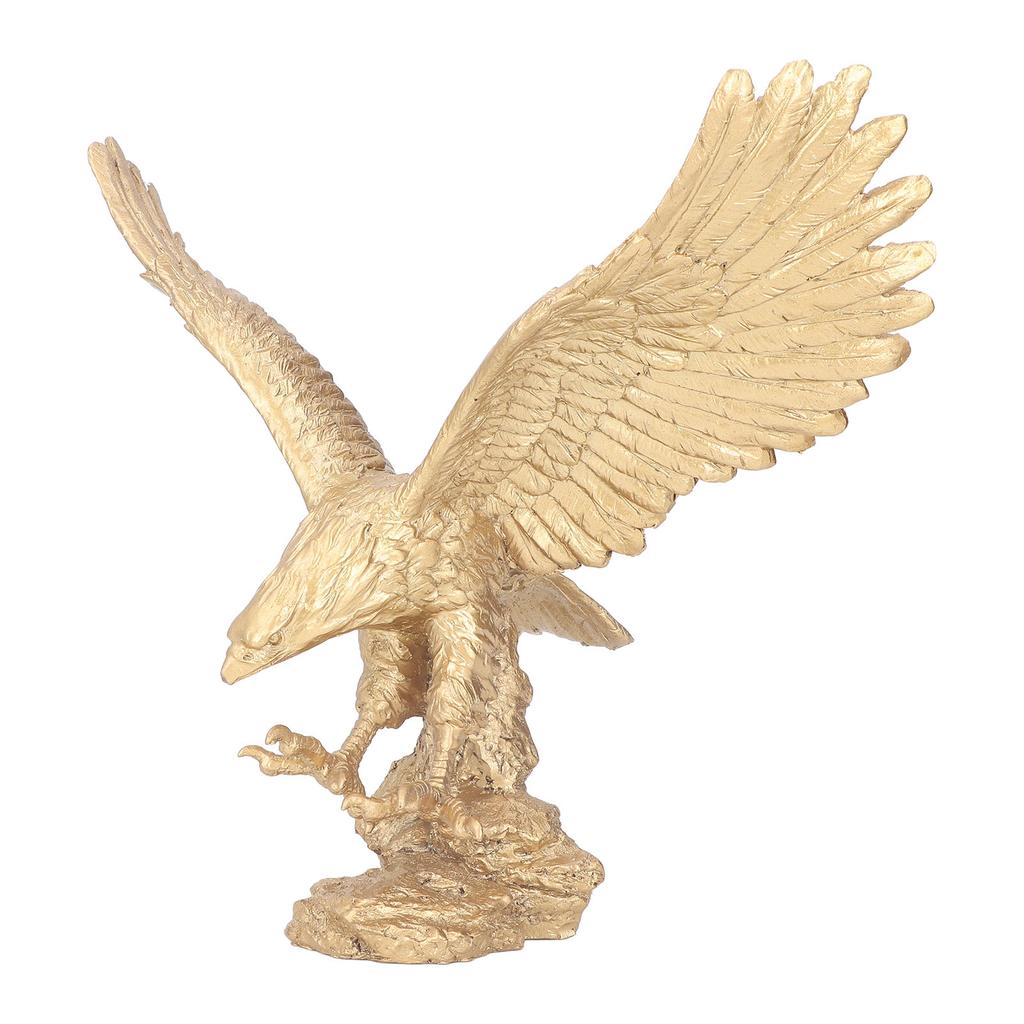 Majestic Eagle Statue Eagle Sculpture Tall Eagle On Rocks Statue Resin Ornament for TV Cabinet Wine