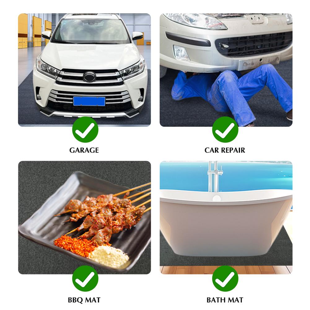 1/2pcs Non-slip Felt Garage Mats Car Maintenance Waterproof Oil Spill Mat Car Motorcycle Repair Tool Accessories