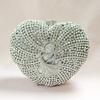 Women Evening Bag Clutch Purse Wedding Party Purses Bridal Gold Heart Shape Diamond Party Handbags Prom Clutches  Minaudiere