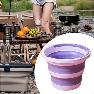 10L Portable Folding Bucket Car Wash Multifunctional with Handle Household Laundry Mop