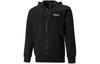 Sweatshirts Men's Black Hooded Moderate Cardigan JF3324