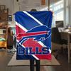 Buffalo Bills Bedruckte Flanelldecke, weicher Überwurf für Schlafzimmer Sofa, waschbar, Fanartikel, tolles Geschenk.