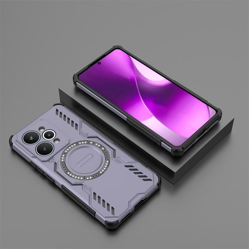 Shockproof Armor Case For Realme 15 Pro Magnetic Adsorption Wireless Charge Cover For Realme 15 Pro Case For Realme 15 Pro Case
