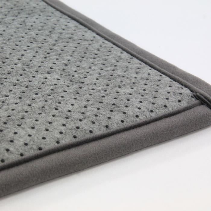 Living Room Rug Velvet Look Extra-soft Grey 160x230