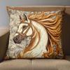 1 Pieces Beautiful Horse Pattern Decorative Cushion Pillow Polyester pillowcase, sofa decorative cushion cov Headboard Pillow