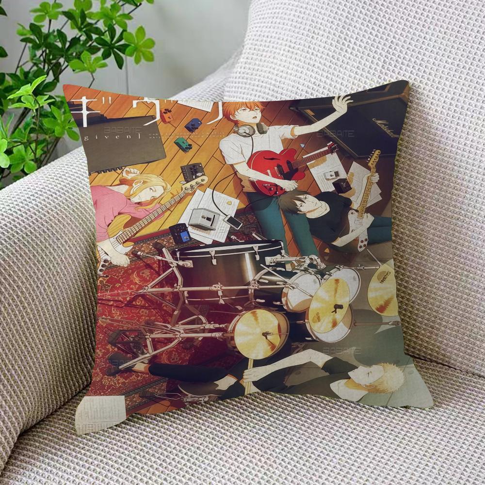 Anime Given Cushion Cover Inches Farmhouse Decor Home Throw Pillow Covers for Couch Decorations
