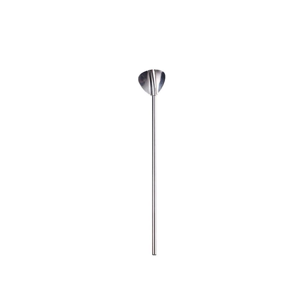 304 Stainless Steel Oval Straw Spoon Wine Spoon Mixing Spoon