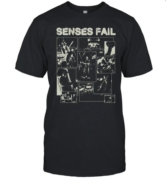 Senses Fail Concert T-Shirt Black Punk Rock Band Tee S