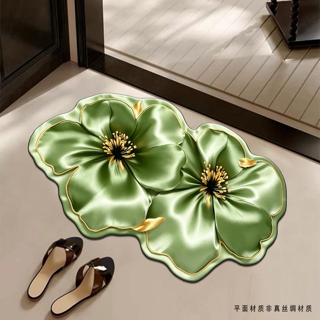Luxury Diatomite Doormat Non-Slip Quick Dry Absorbent Floor Rug Easy Clean Mat for Bathroom Entryway Home Decor