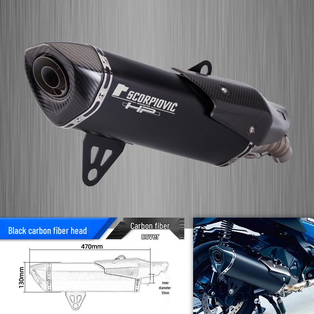 Carbon Fiber Tail Section Exhaust for BMW C400X/C400GT Motorcycle