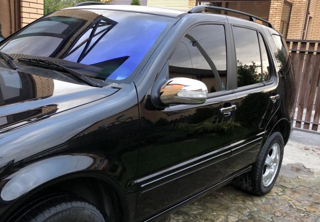 

Накладки на дзеркала (2 шт, нерж.) для Mercedes ML W163