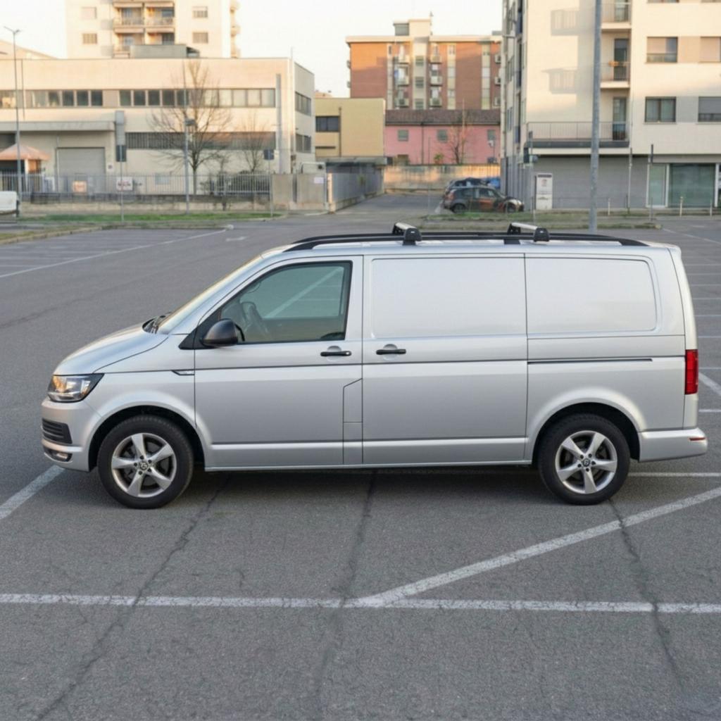 Bagażnik Dachowy Na Relingi Klasyczne Do Volkswagen T5/T6 2003-2024 Czarny