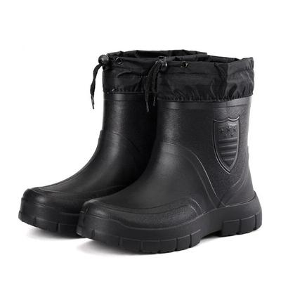 Herren Schneestiefel Outdoor Wasserdicht Angeln Winter Warm Knöchelstiefel für Herren Übergröße Dicke Sohle Rutschfest