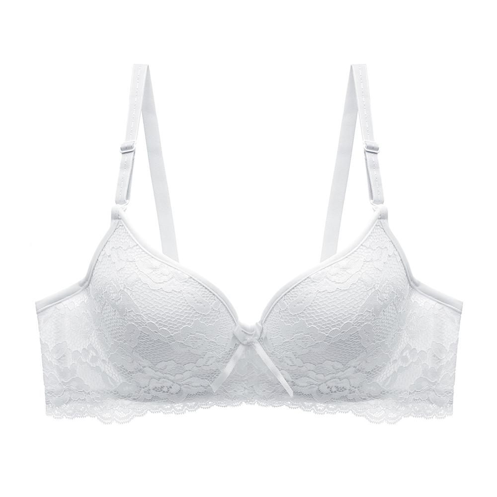 Женский бюстгальтер, кружевное перспективное твердое нижнее белье, нижнее белье, бюстгальтер 34A белый