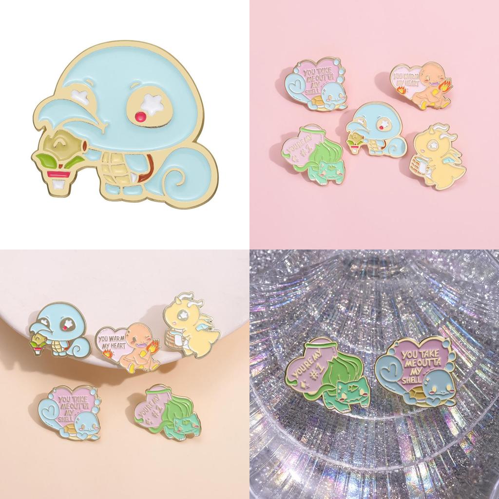 Inspired Unique Anime Animal Brooch With Eyecatching Letter Elements In Finish Glossy