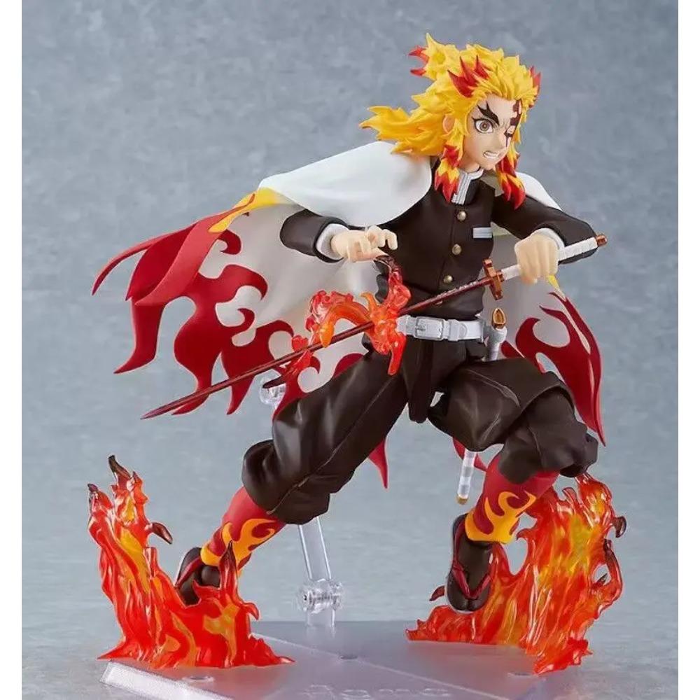 Rengoku Kyoujurou Figurki 18cm Demon Slayer Figurka Anime Gk Kolumna Płomienia Zapalenia Model Kyoujurou Figurki Akcji Lalki Zabawki