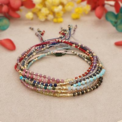 Bracelet Bohème Mary, bracelet pour femme en pierre naturelle, bracelet perlé en perles de riz, tissé à la main.