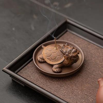 Creative Dragon Turtle Thread Incense Insertion Stand Zen Incense Burner Disc Matching Stove Office Tea Table Gift Decoration