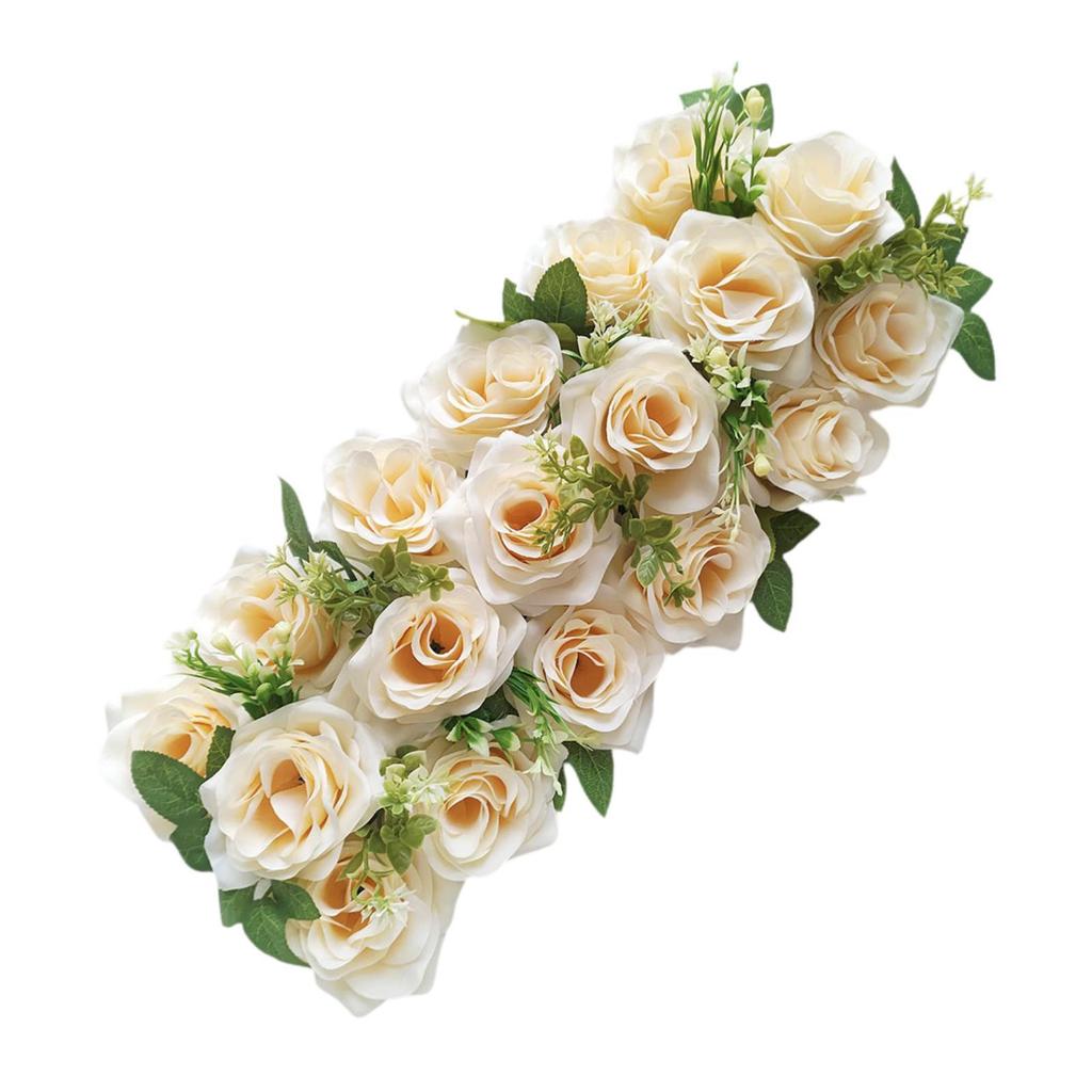 3D Silk Rose Floral Decorative Floral Backdrop Wall Decorative Faux Flower for