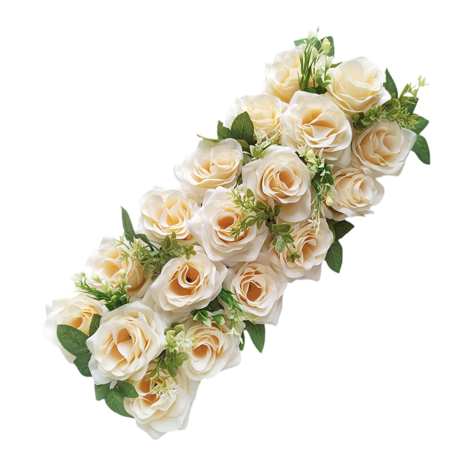 3D Silk Rose Floral Decorative Floral Backdrop Wall Decorative Faux Flower for