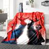 Spiderman Spiderverse Flannel Blanket Super Soft Warm Cozy Blanket For Sofa Bed Office Travel Allseason Home Decor Gift
