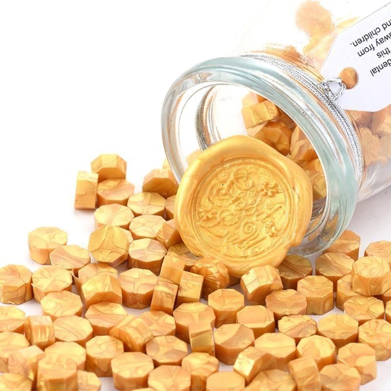  150pcs Octagonal Wax Seal Stamps Scrapbook Material Sealing Wax DIY Craft Decoration Birthday Wedding Stamp