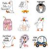 Goose Fridge Magnet Set- 9Pcs Funny Animal Refrigerator Magnetic Stickers Goose Magnets Silly for Fridge Cute Meme Fridge Magnets Gifts for Locker