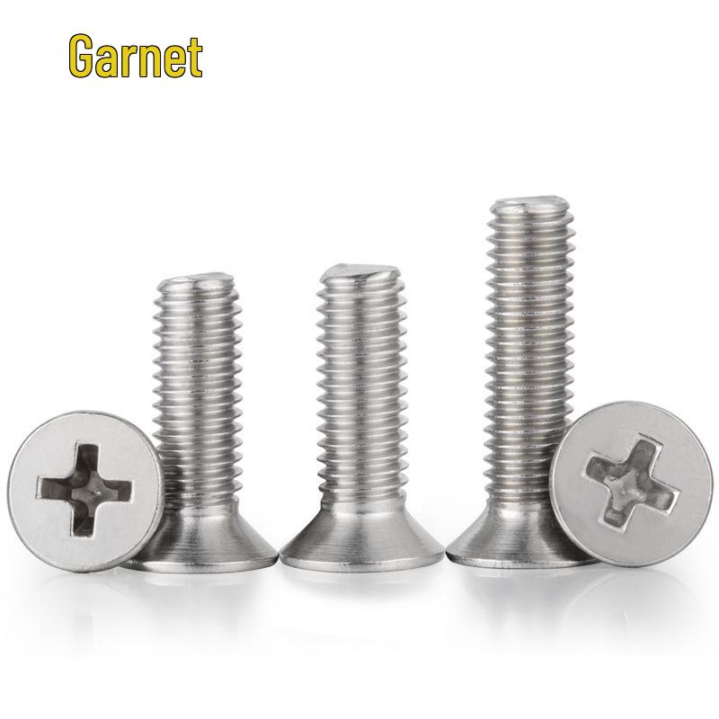 304 Stainless Steel KM Countersunk Phillips Flat Head Machine Screw, M1-M2.5, YB819