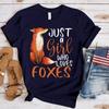 Foxes Printed Kids Adult T-shirt Summer Women's and Men's Casual Outdoor Girl and Boy Short Sleeve Tees Top Loose Pullover