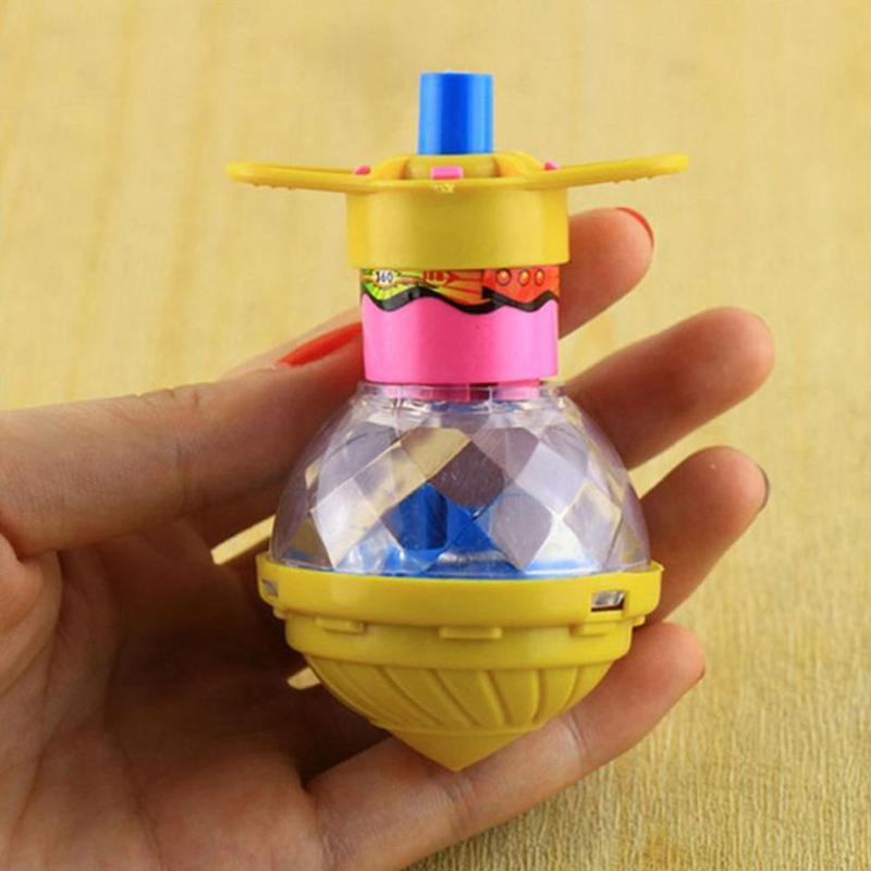 LED Spinner Flashing Spinning Top Hand Spinner Light Up Dazzling Gyro Peg Anti Stress Toys For