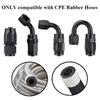 20Pcs 4AN 6AN 8AN 10AN 12AN 8x0° 4x45° 4x90° 4x180° Degree Swivel Hose End Fittings Adapter For CPE Oil Fuel Line Pipe NPT Plug