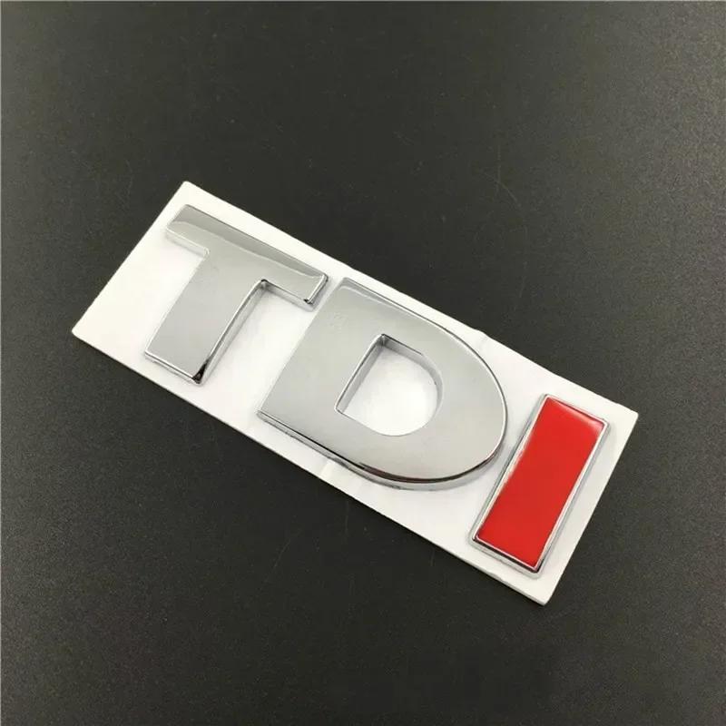 3D Metal TDI Letters Emblem Badge Sticker Decals for VW Golf 4 5 6 7 JETTA PASSAT MK2 MK4 MK5 MK6 MK7 OO1