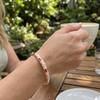 Emaille Vintage Cloisonné Armreif Kirschblüten Muster Damen Armband Geschenke für Frauen Mädchen
