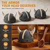Funny Viking Horn Sauna Hat Halloween Cosplay Horn Helmet  Cosplay Costume Prop