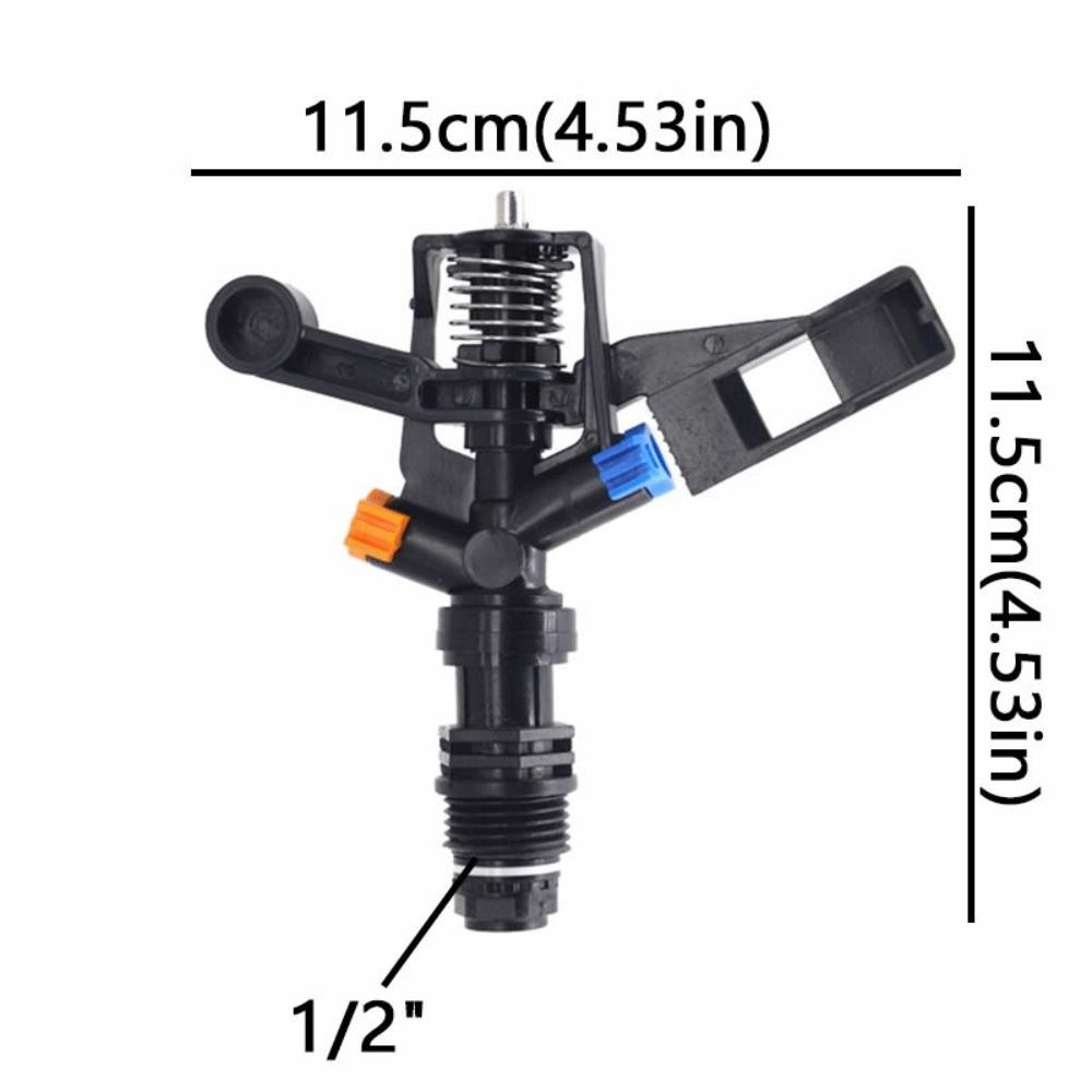 Adjustable Water Spray Nozzle 1/2 Inch Thread Sprinkler Head Rocker Sprinkler  Flower Watering