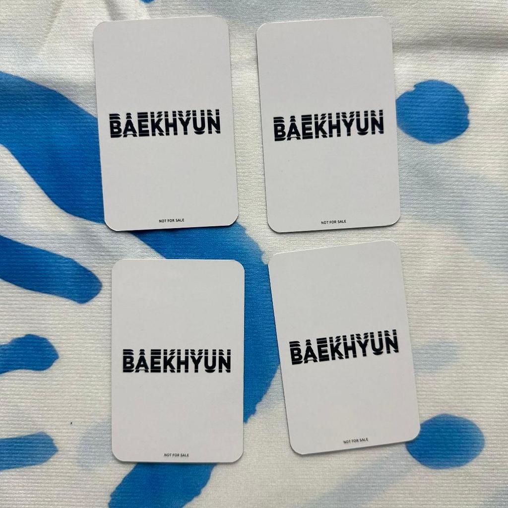 [USED] Japan EXO BAEKHYUN Winner Baekhyun Trading Cards 4 Pieces