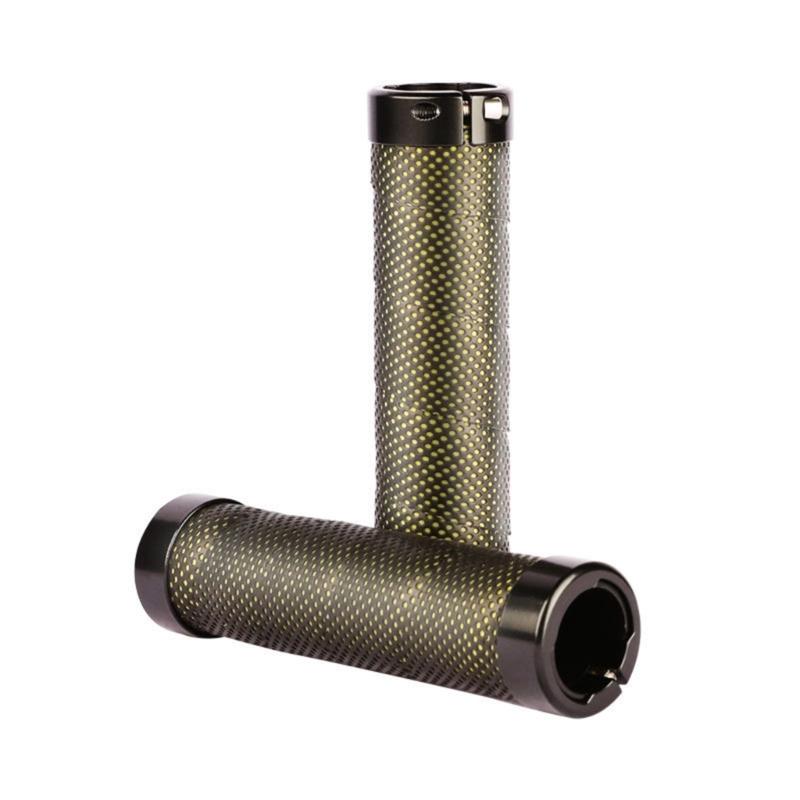 

2pcs Durability Leather Mountain Bike Grip Ergonomic Comfortable Handlebars Grip for Professional Cyclists жёлтый