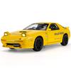 1/24 Mazda RX7 Initial D Racing Toy Car JDM Model 1:24 Diecast Meatl Vehicle Miniature Sound Light Collection Gift for Boy Kid